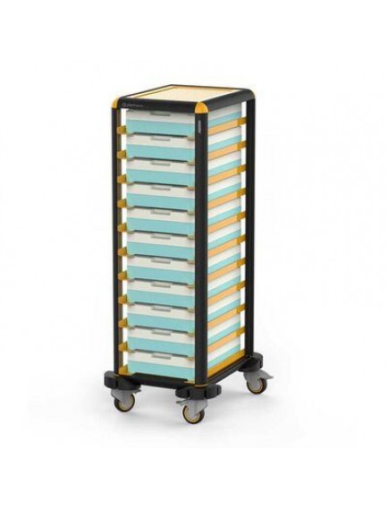 Gastrolley Tekli Termo Tepsi Arabası, 9 Tepsi Kapasiteli, Etrafı Açık