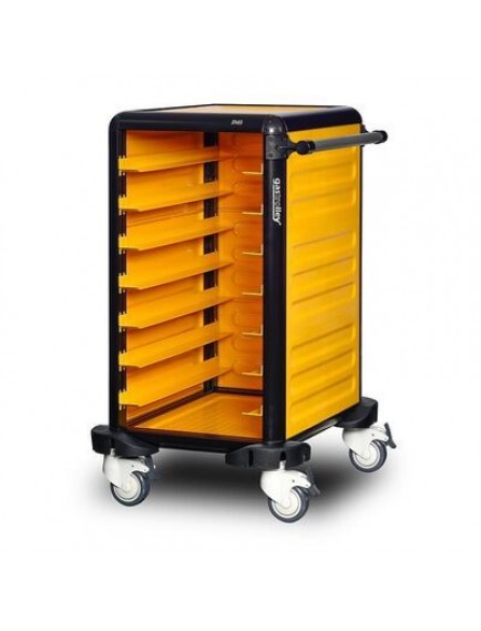 Gastrolley 75 Tekli Servis Tepsi Arabası, 2 Yanı ve Arkası Kapalı, 57x71x99 cm