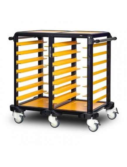 Gastrolley 75 İkili Servis Tepsi Arabası, Etrafı Açık, 101x71x99 cm