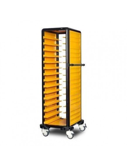 Gastrolley 150 Tekli Servis Tepsi Arabası, 2 Yanı Kapalı, 57x71x174 cm