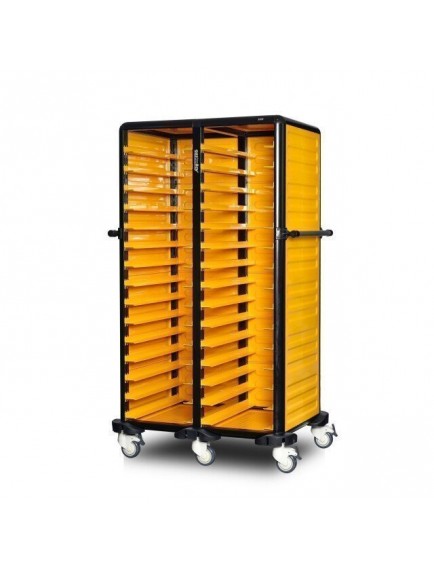 İkili Servis Tepsi Arabası 150 (2 Yanı+Arka Kapalı)