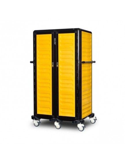 İkili Servis Tepsi Arabası 150 (2 Yanı + Arka Kapalı + Kapılı)