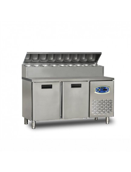 22TBF2S-PA70 2 KAPILI ALÇAK MONTE PİZZA HAZIRLIK DOLABI