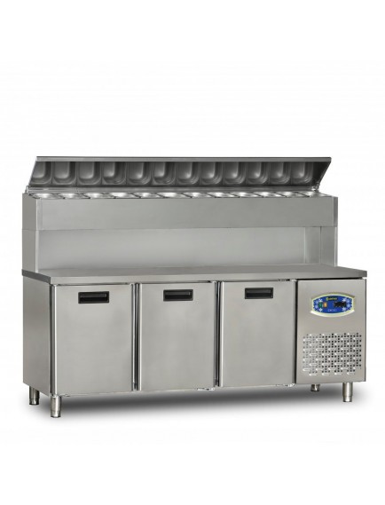 22TBF3S-PY70 3 KAPILI YÜKSEK MONTE PİZZA HAZIRLIK DOLABI