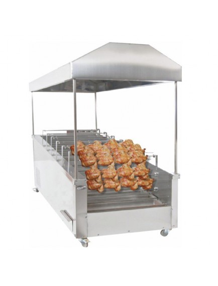 KM012-4 KÖMÜRLÜ YATAY TİP PİLİÇ MAKİNESİ 40 Lİ